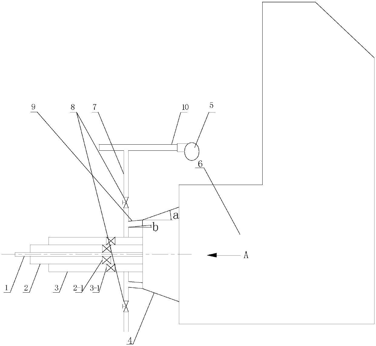 Anti-slagging swirling flow pulverized coal combustion device suitable for industrial pulverized coal boiler