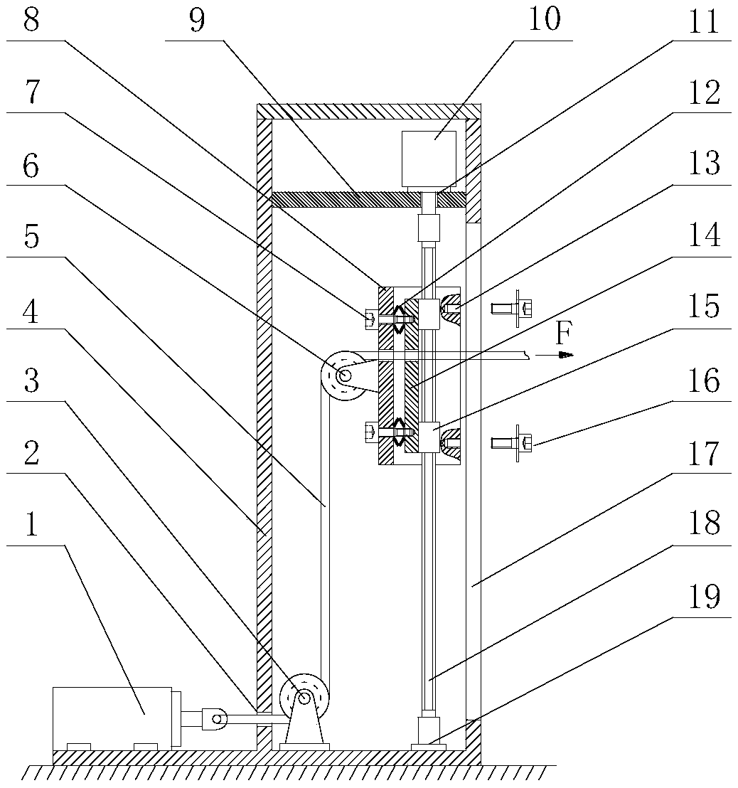 Vertical movement platform with horizontal bearing capacity