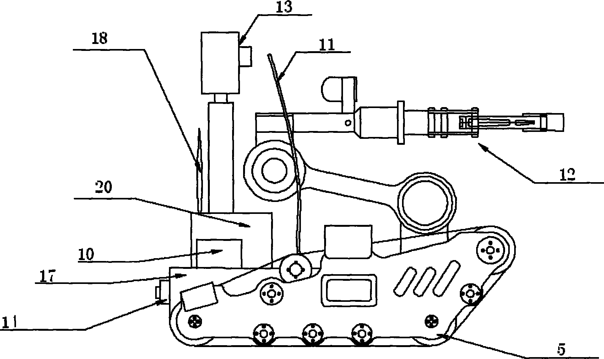 Nuclear power plant working robot and control system thereof
