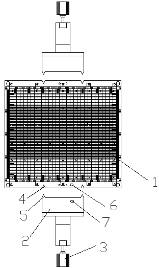 Mold positioning and calibrating device