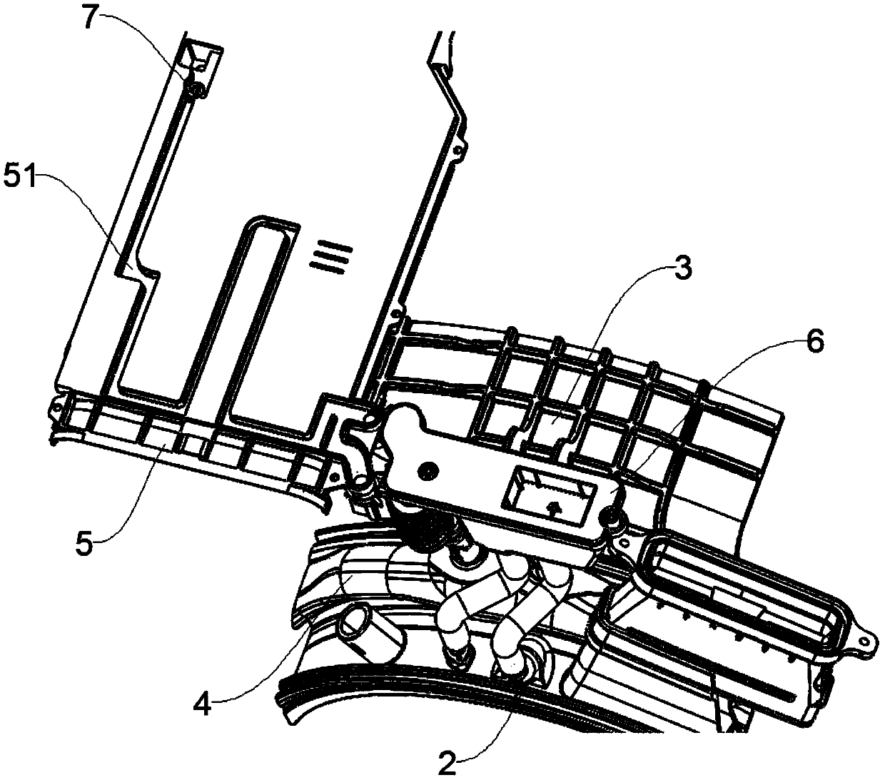 Air washing device for clothes treatment equipment and clothes treatment equipment