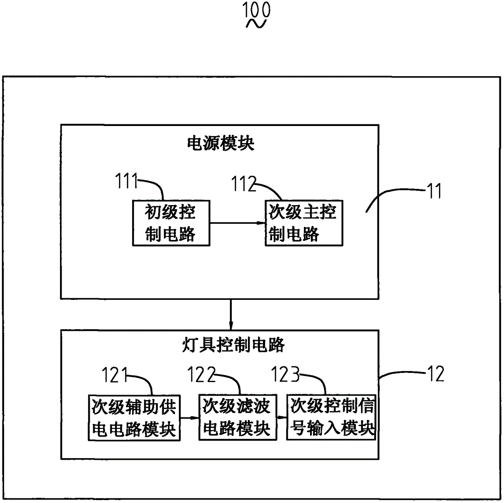 Lamp control circuit and lamp using same