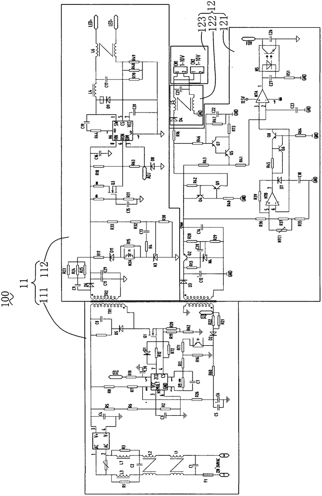 Lamp control circuit and lamp using same