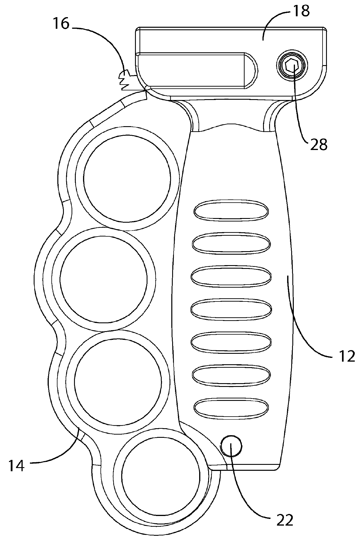 Firearm handgrip with tool component