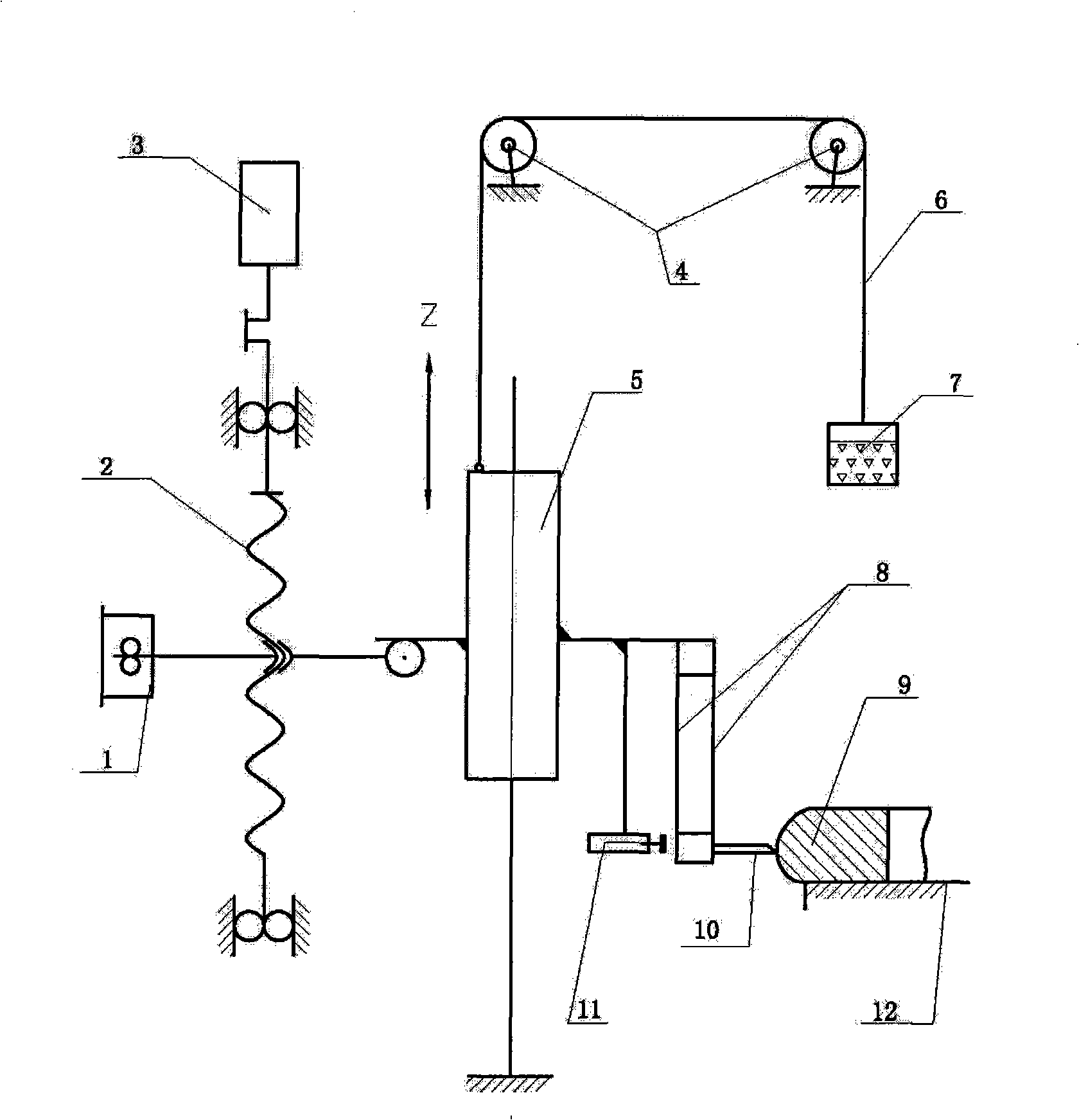 Method and device for measuring piston ring excircle configuration multiple parameters