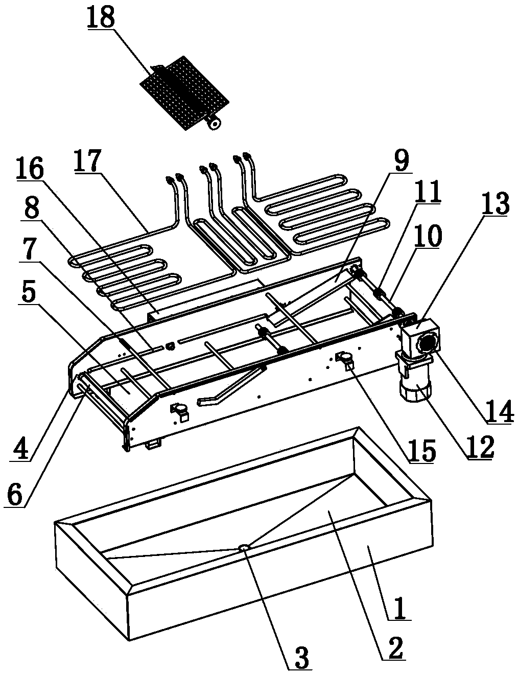 Drying device for aluminium-foil paper of film laminating machine