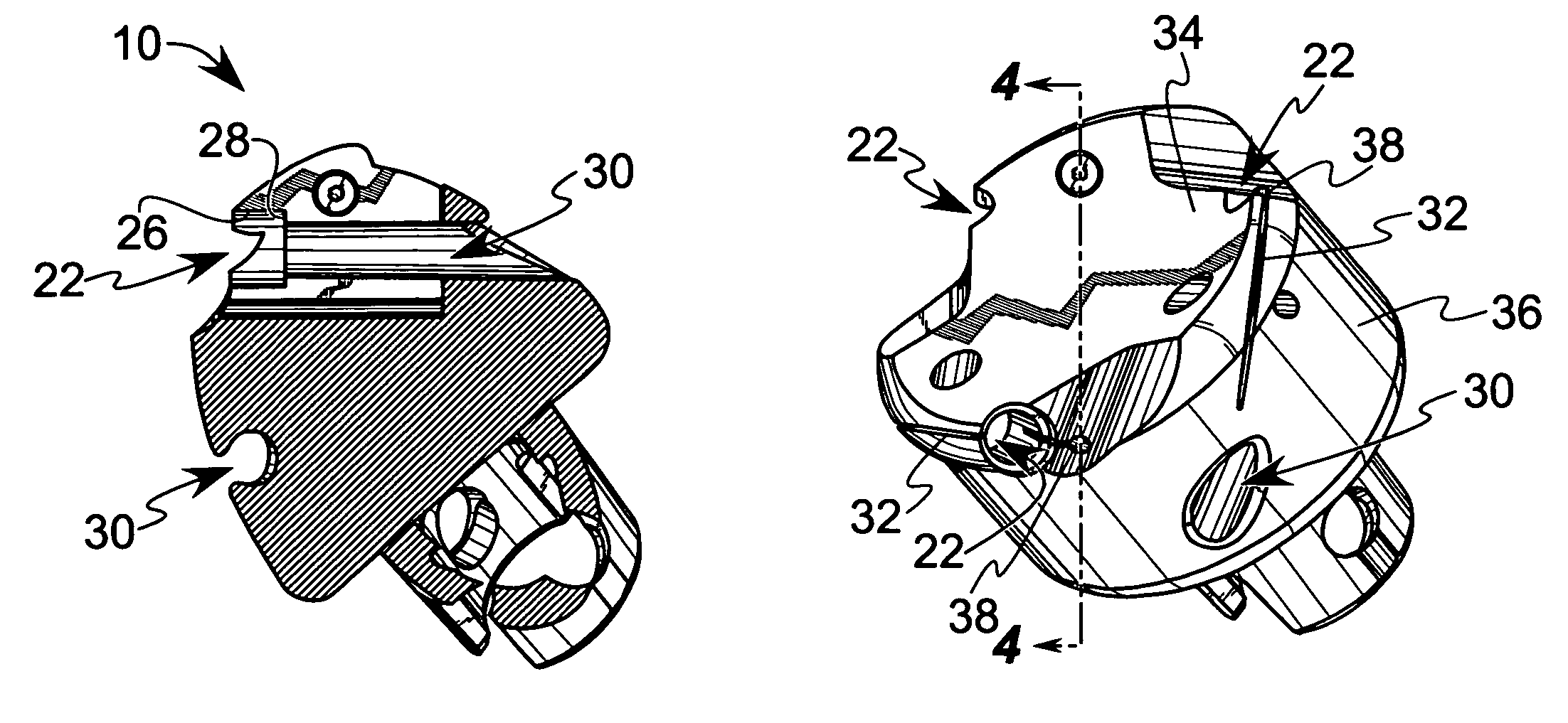 Tool body and cutting insert for metal cutting operations