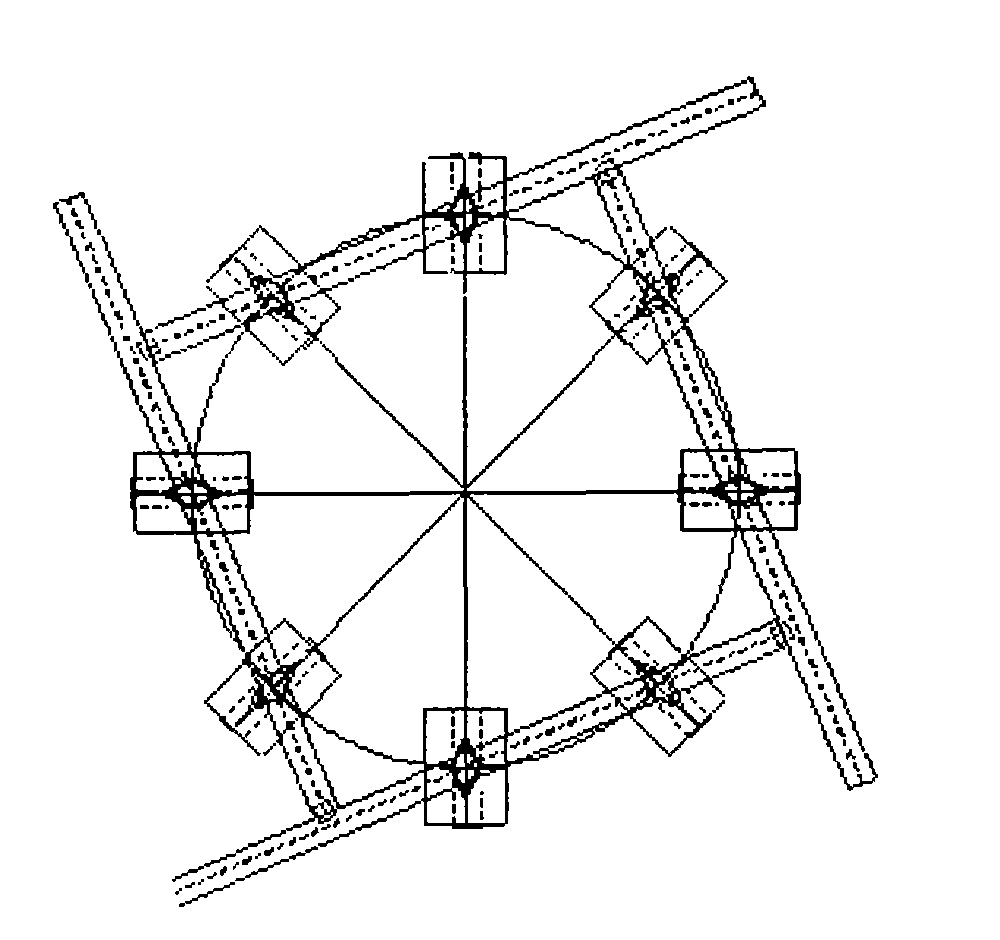 Assembling and positioning construction method of large steel casting members