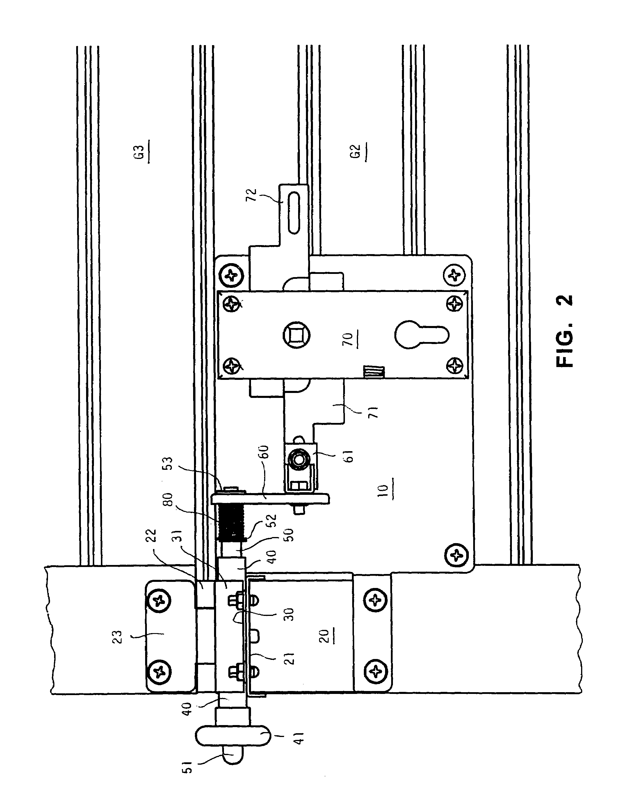 Latch for section doors and the like, and operating sets including said latch
