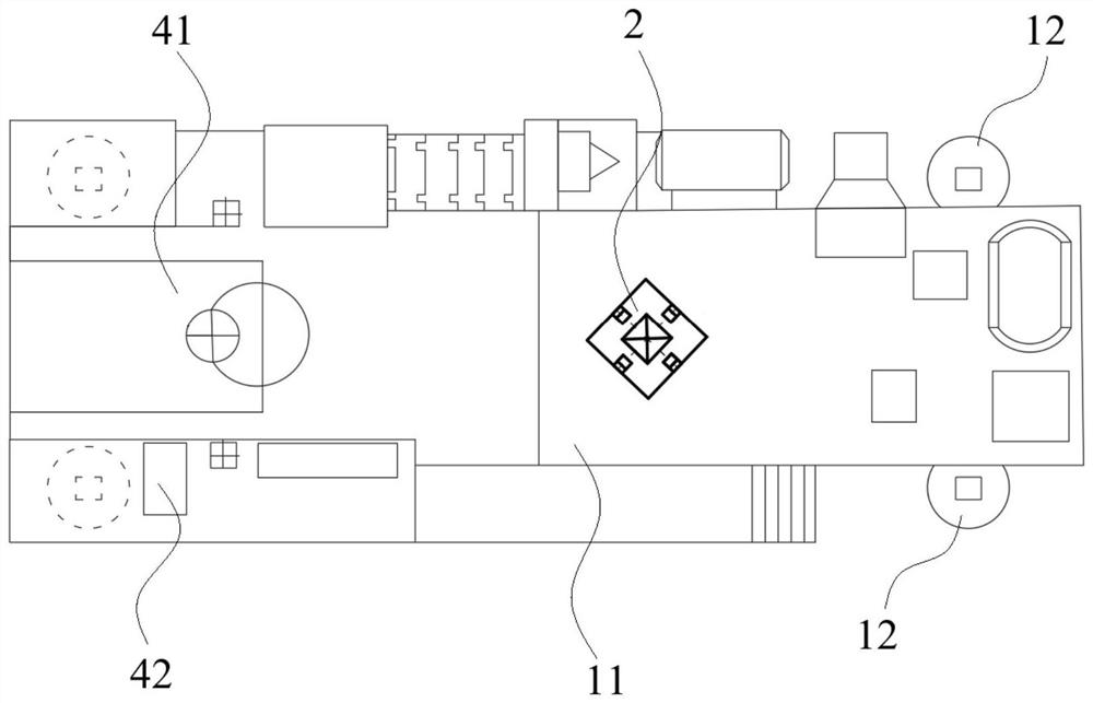 Leveling system based on laser distance measurement and method