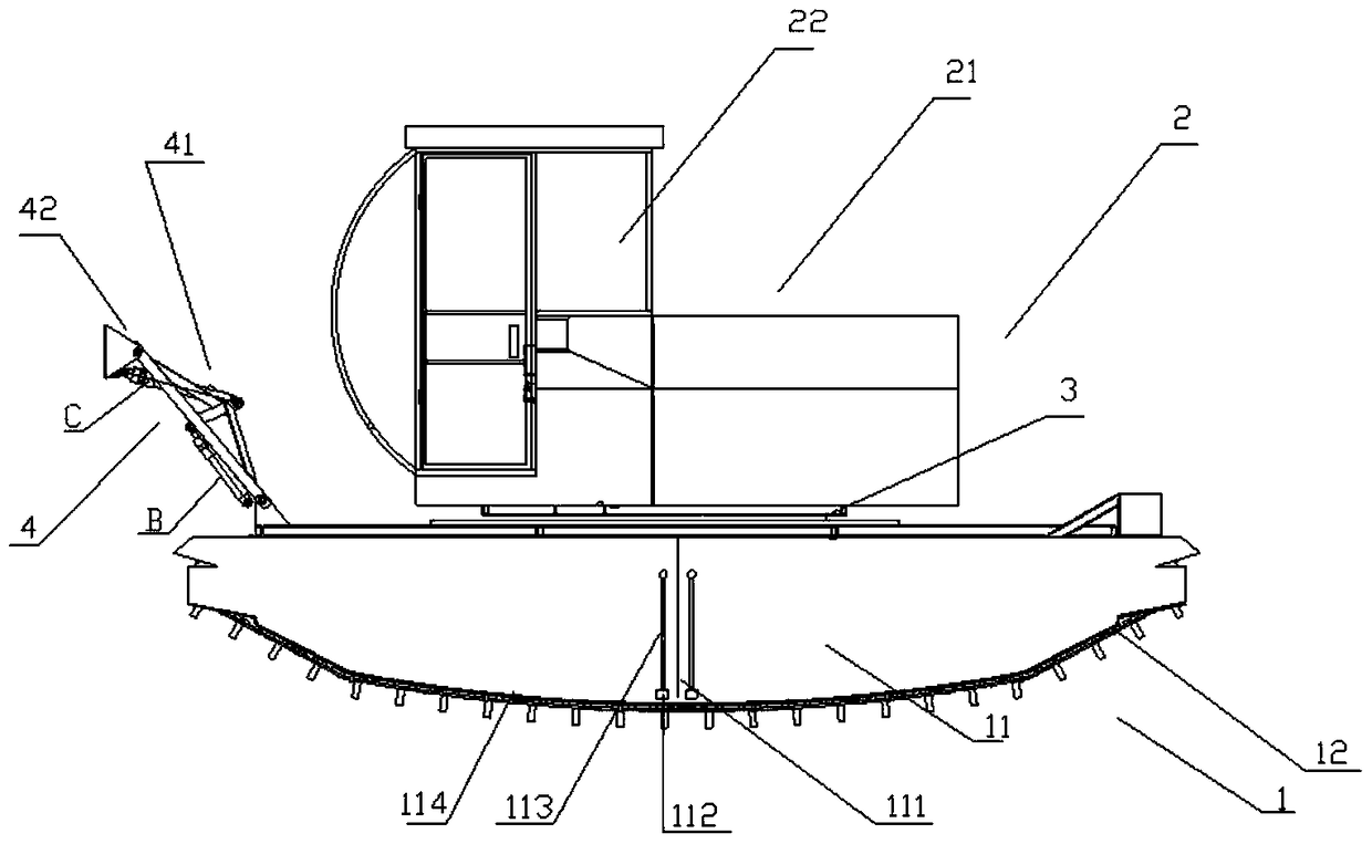 A multifunctional amphibious vehicle