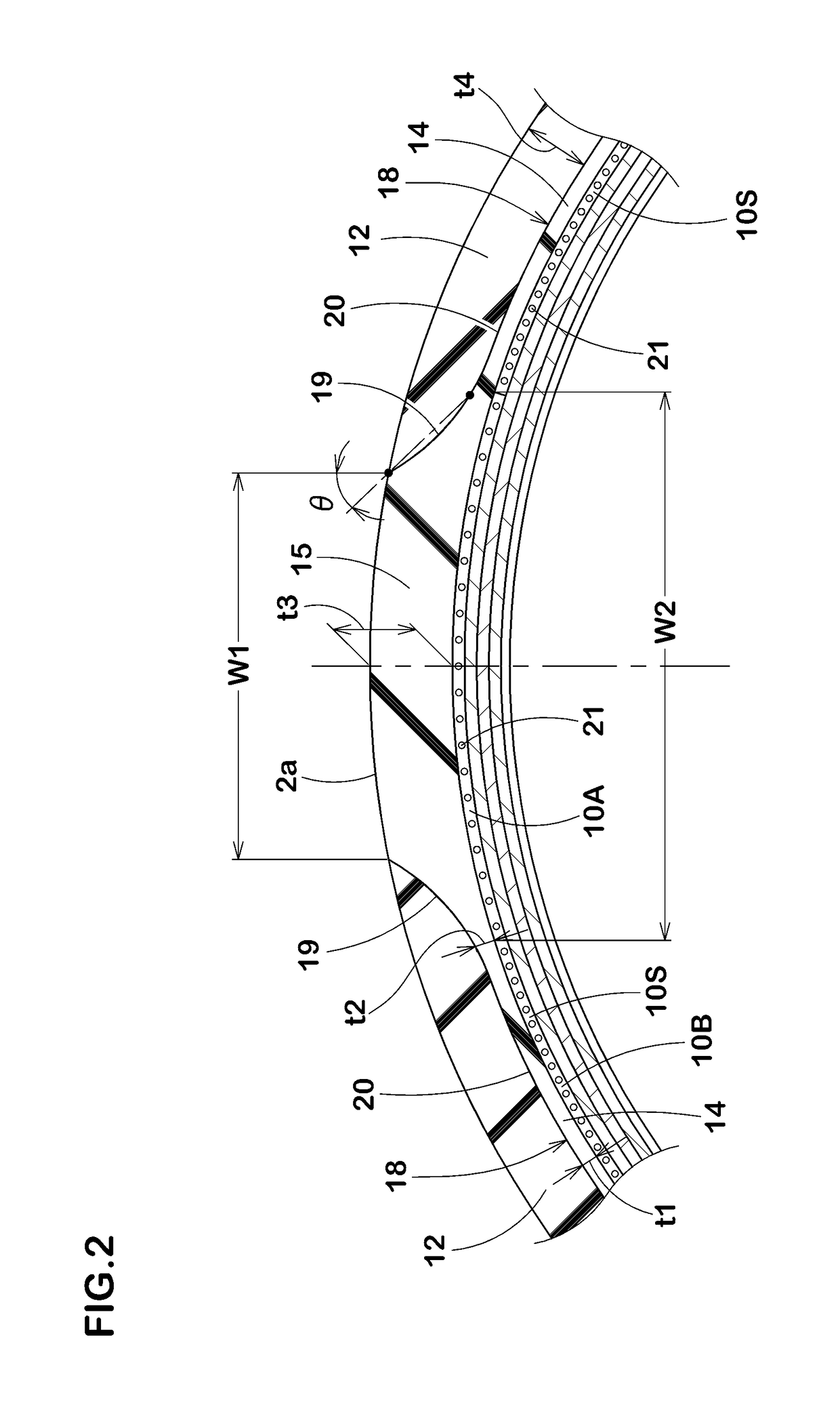 Pneumatic tire for a motorcycle