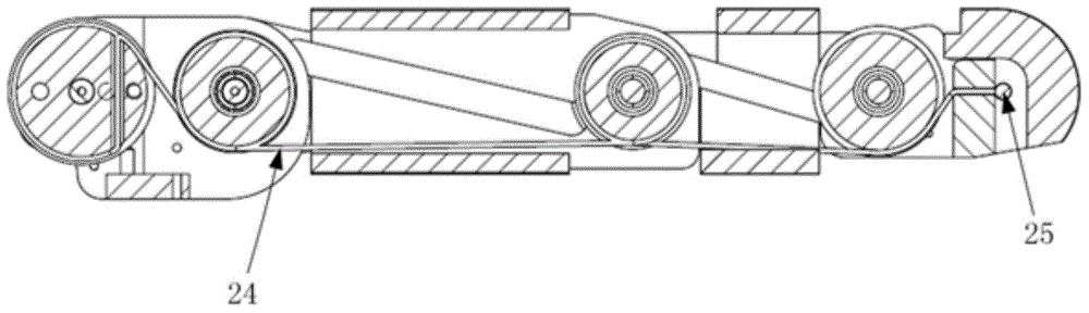 An underactuated finger with flexible coupling between joints