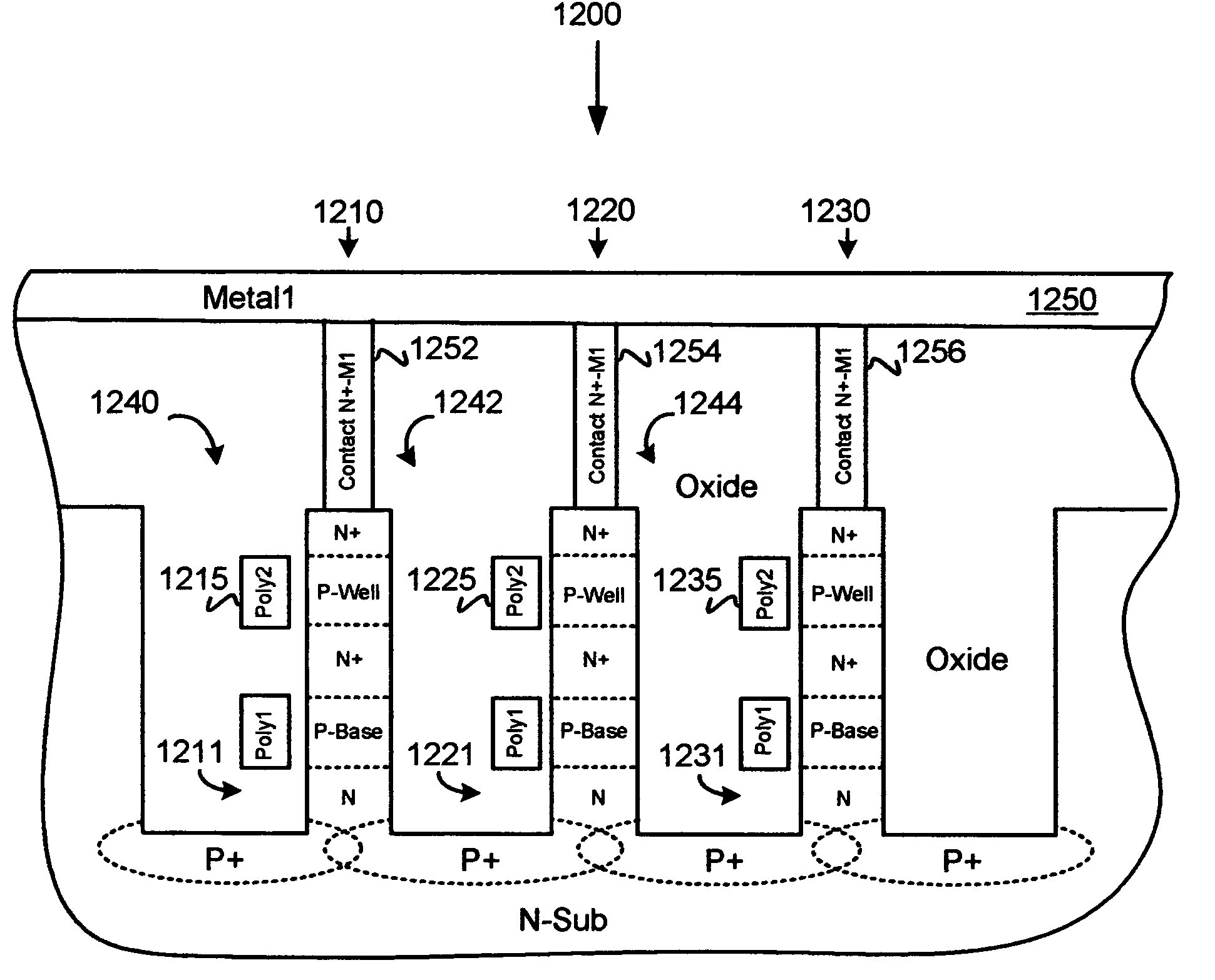 Vertical thyristor-based memory with trench isolation and its method of fabrication