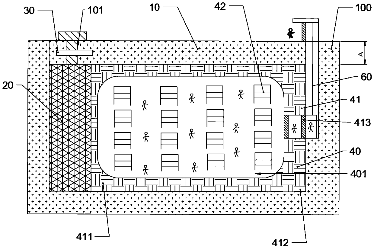 Material storage system for moon-based extreme environment