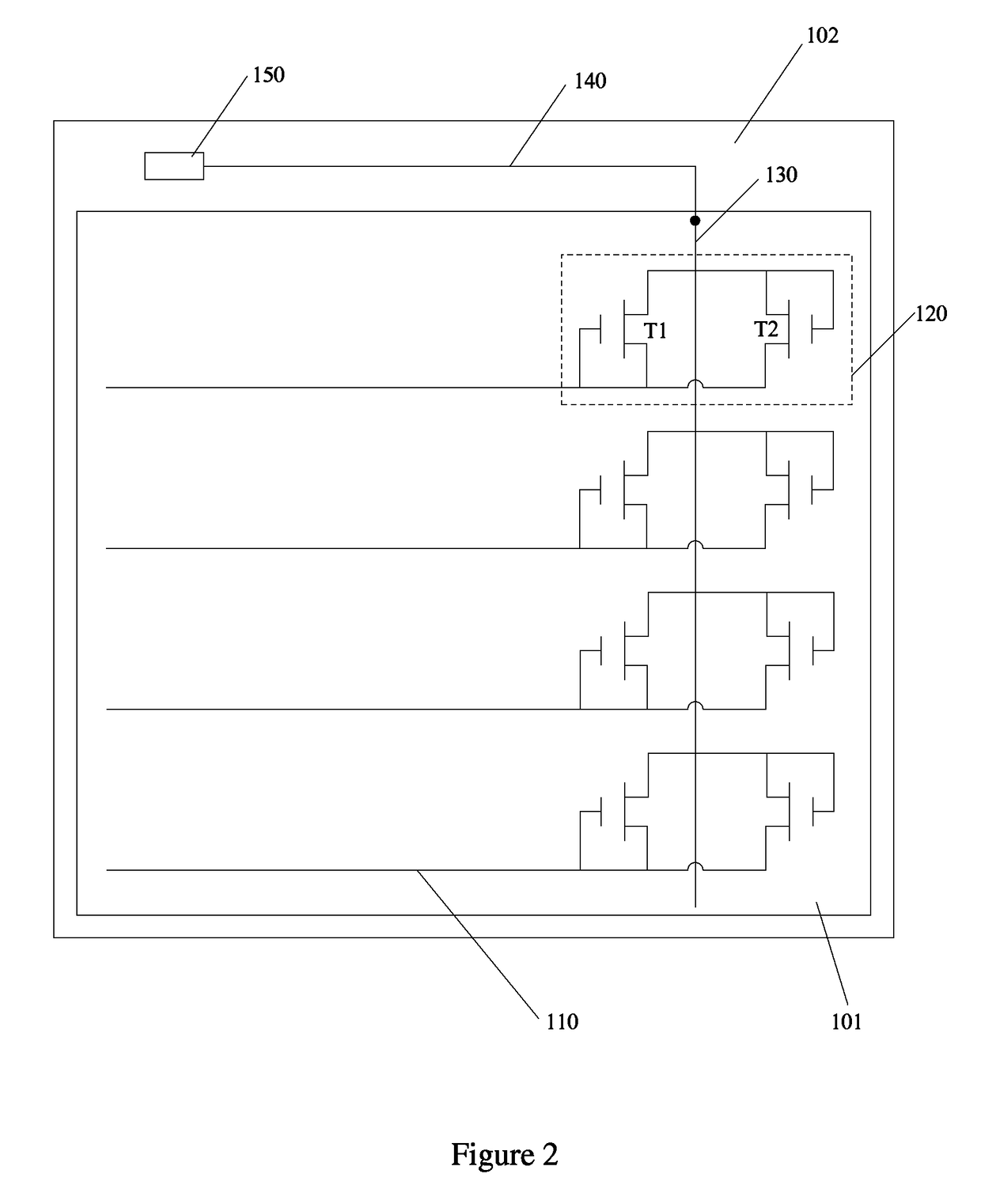 Array substrate, display device and mother board