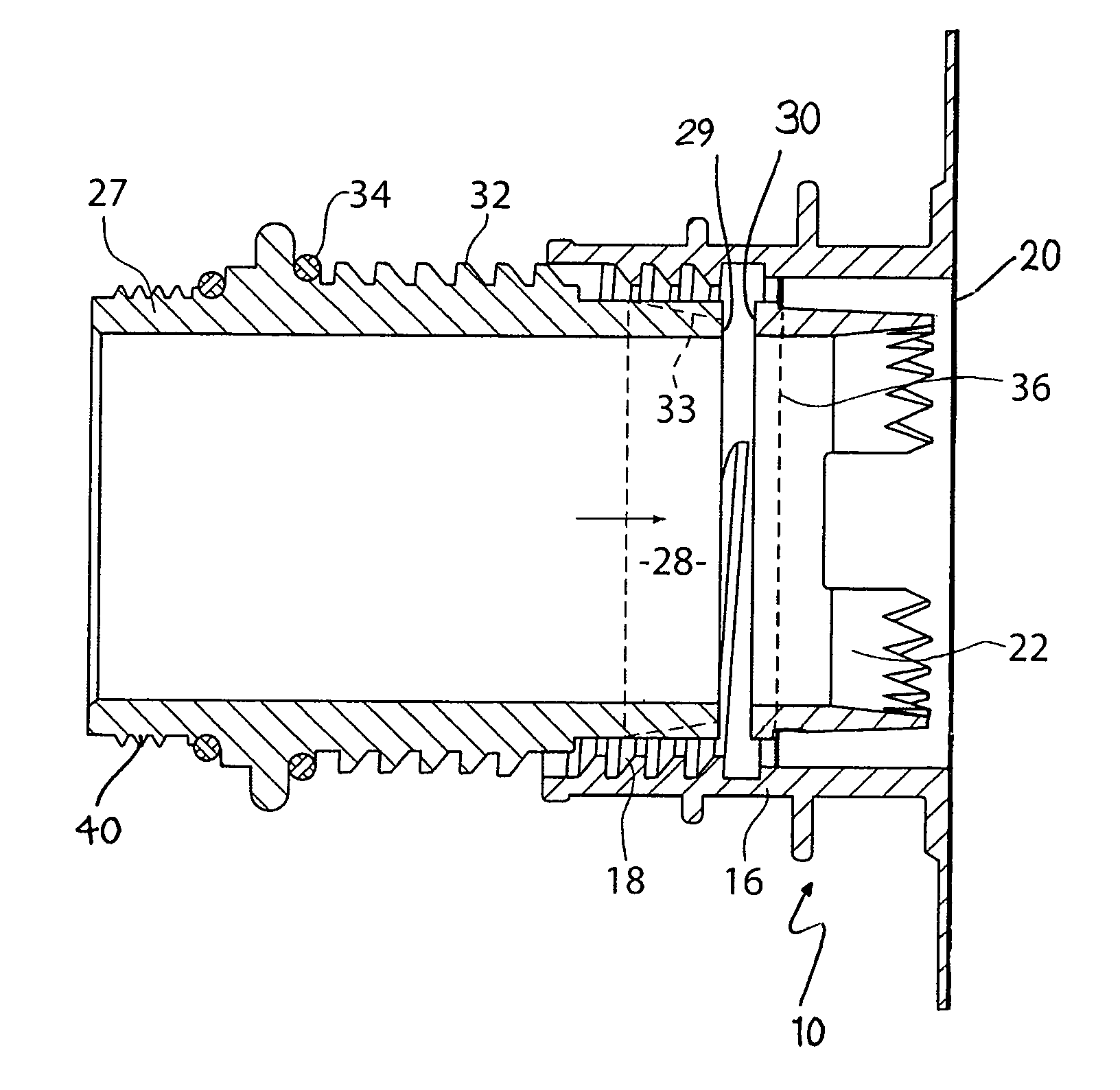 Opening mechanism for a flexible container