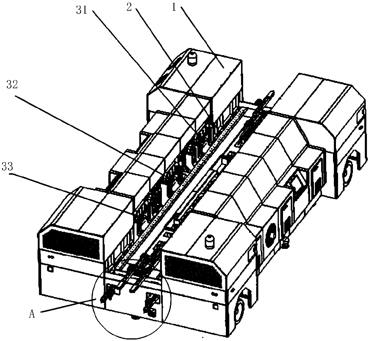 Vision measurement and calibration-based AGV automatic posture adjusting and positioning method