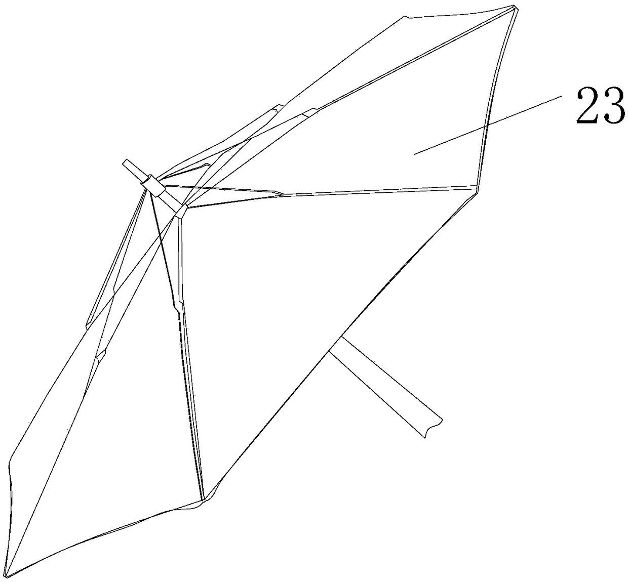 Umbrella capable of adjusting and replacing umbrella blade