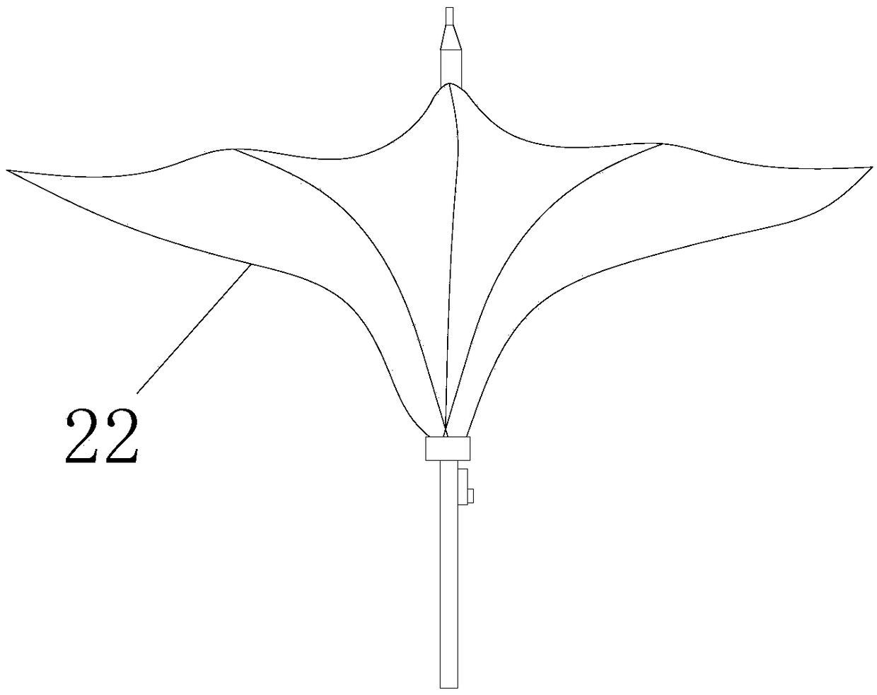 Umbrella capable of adjusting and replacing umbrella blade