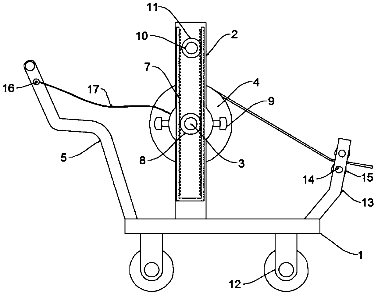 Non-return power cable take-up and pay-off device