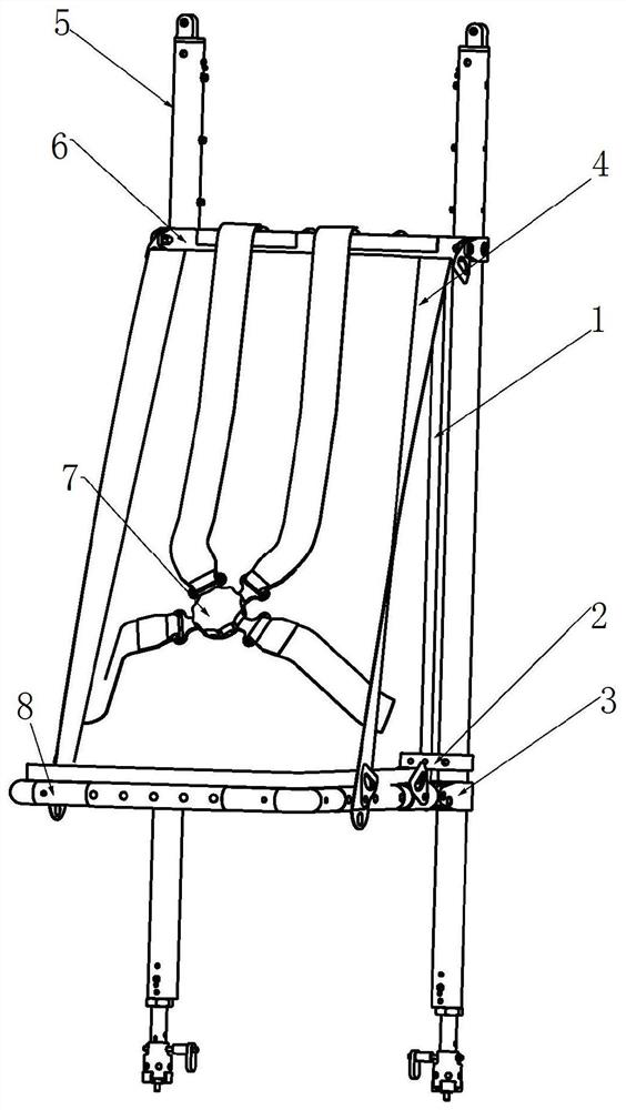 Anti-crash seat adopting extruded tube type energy absorber