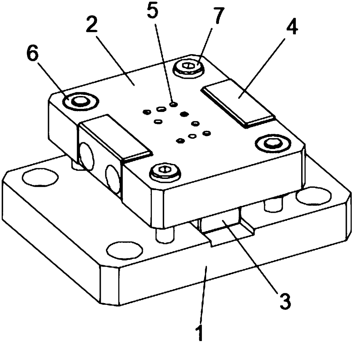 Device for detecting plastic cement PIN