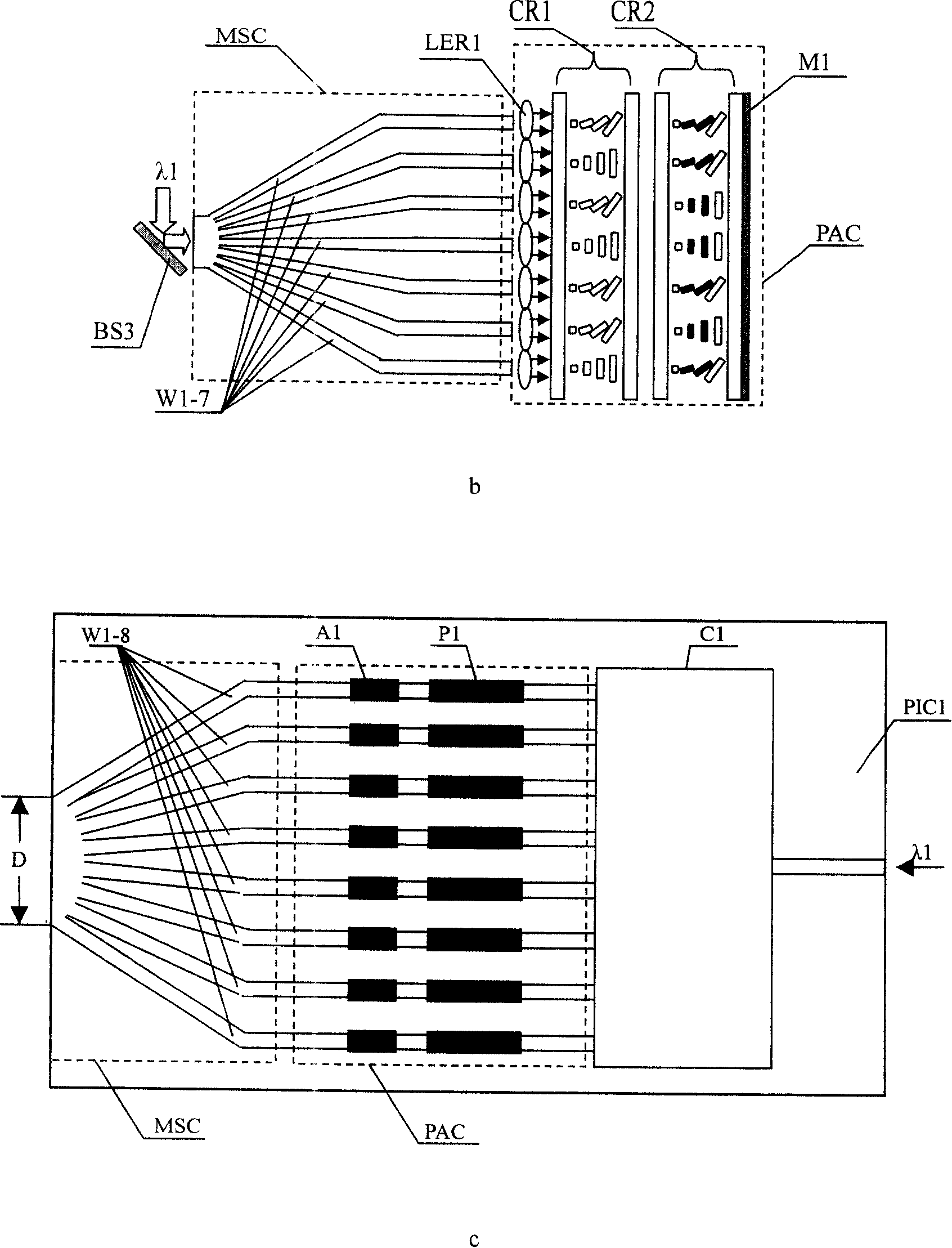 Active optical phase conjugating method and apparatus
