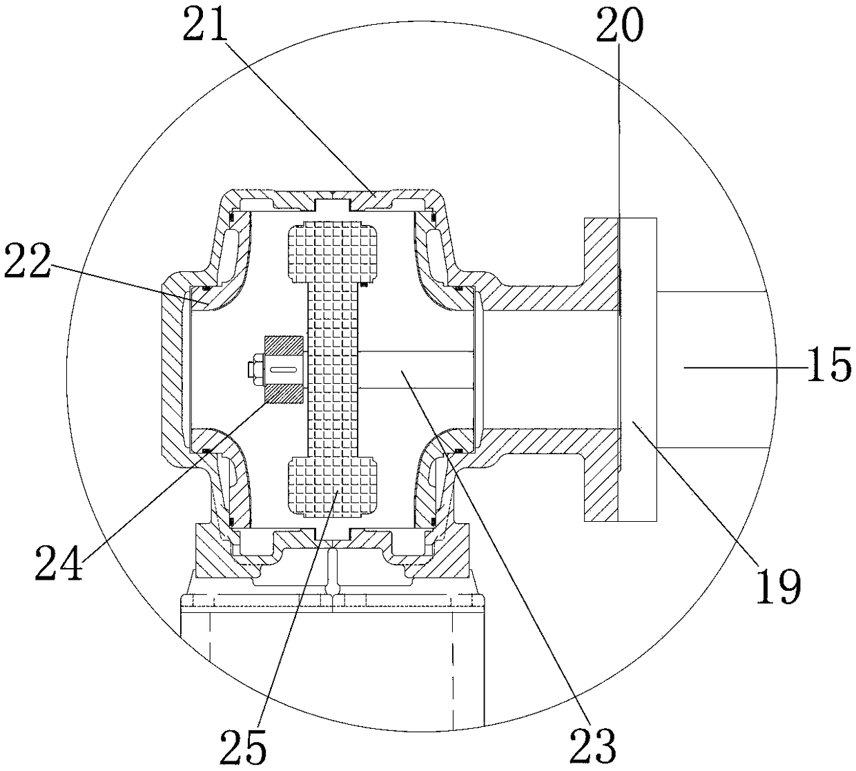 Centrifugal sedimentation type water purification method for large-size sewage treatment plant