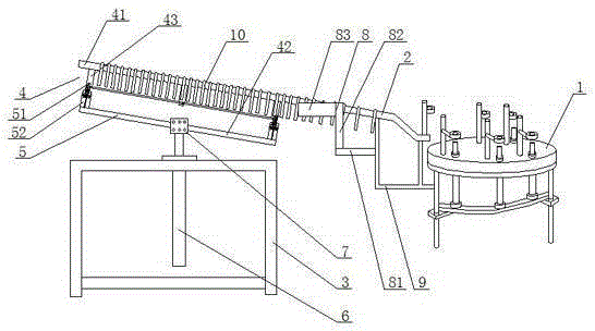 Automatic tube loading device for energy-saving lamp sealing machine