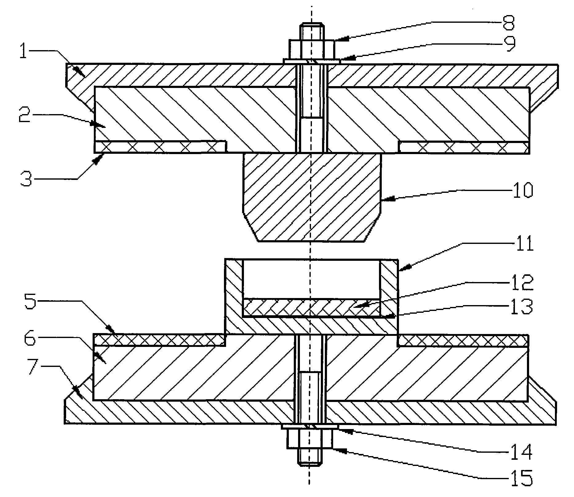 Underwater non-contact type separable transformer for electric energy transmission based on butterfly magnetic core