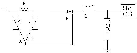 Power supply port used for protecting remote metering terminal