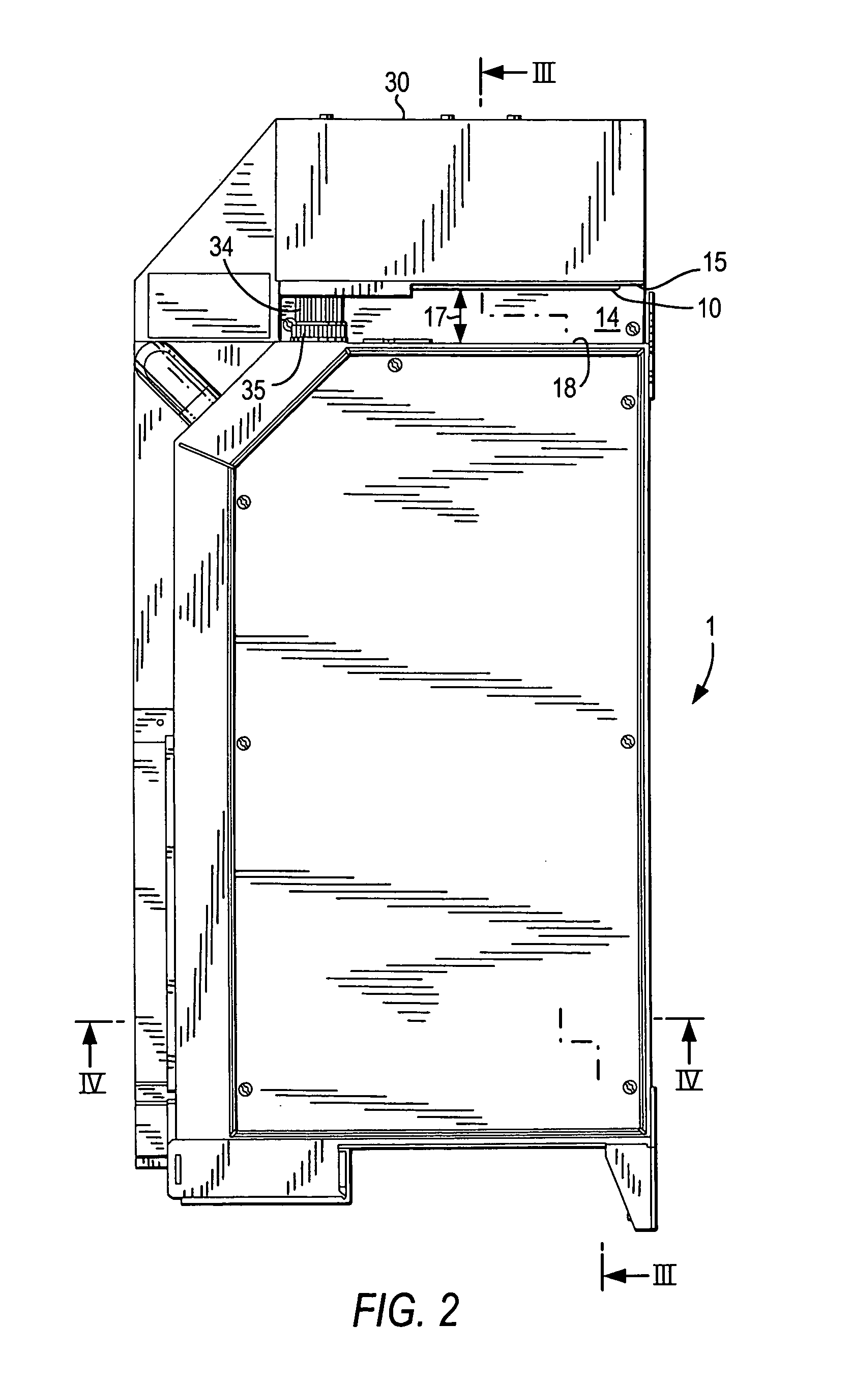 Housing with active external cooling and at least one electronic component with heat-dissipating capacity