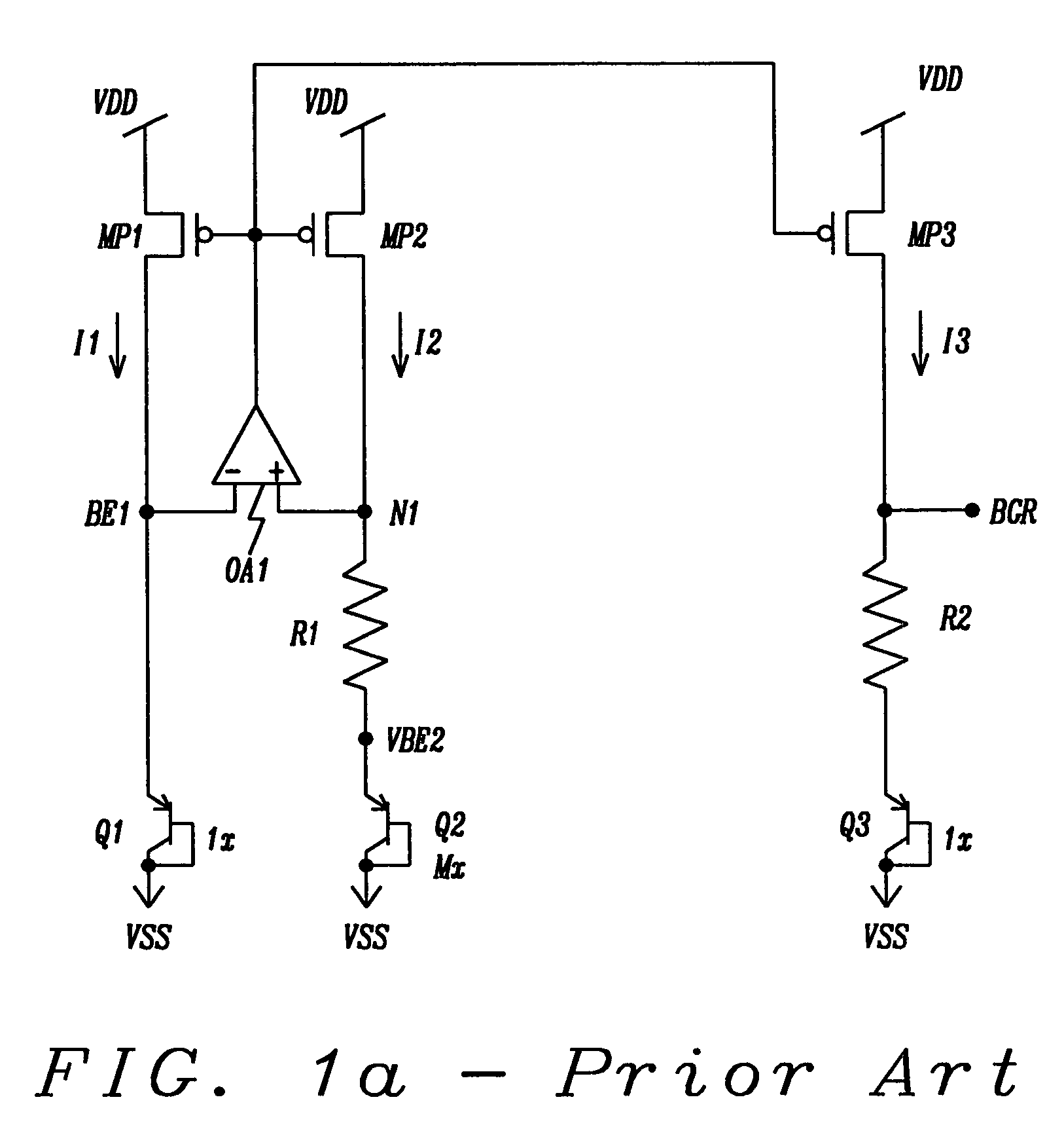 Low voltage bandgap reference (BGR) circuit