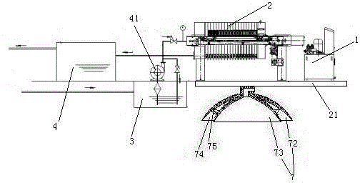Glass production wastewater treatment apparatus