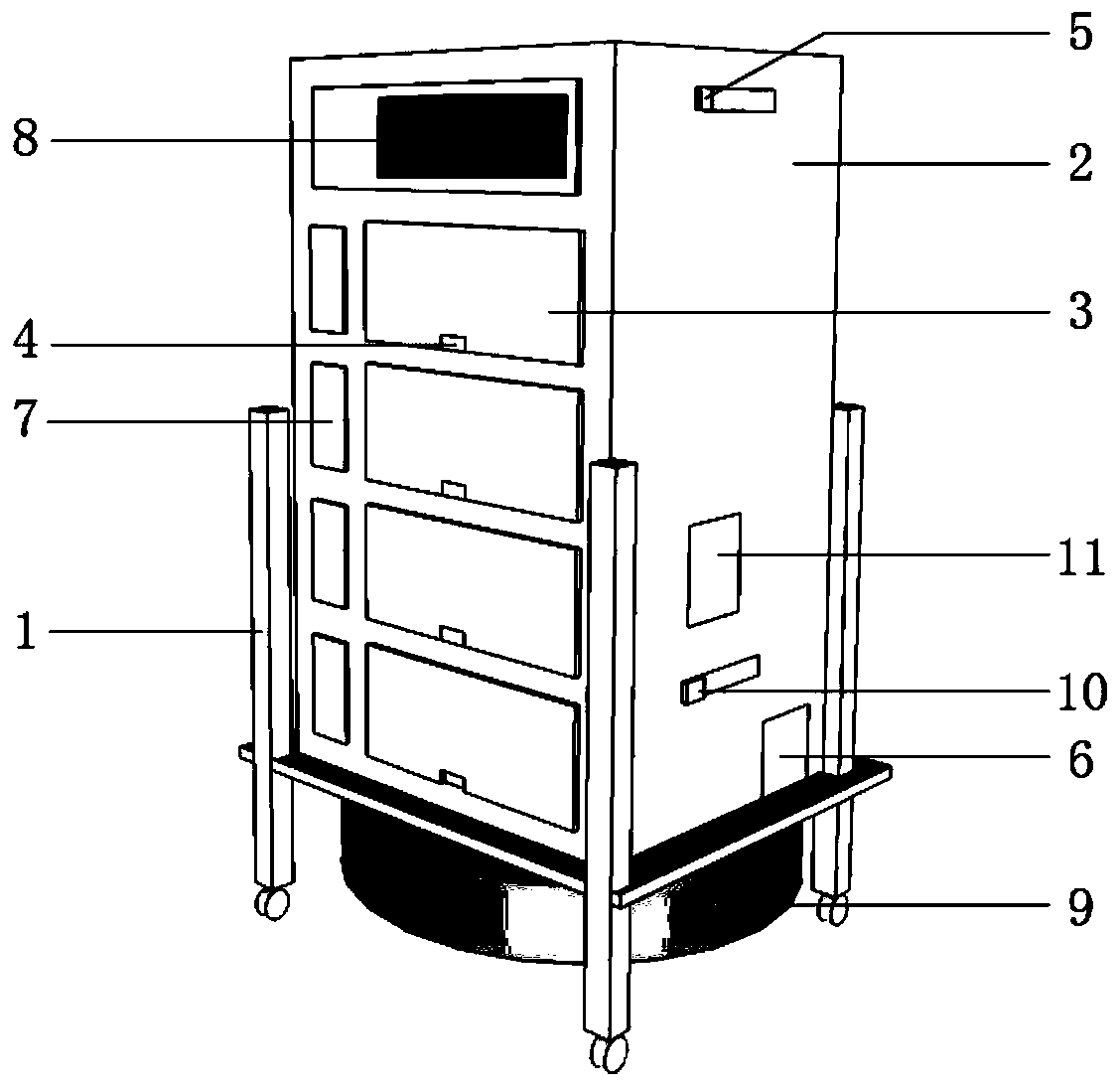 An intelligent distribution system for medical agv trolleys
