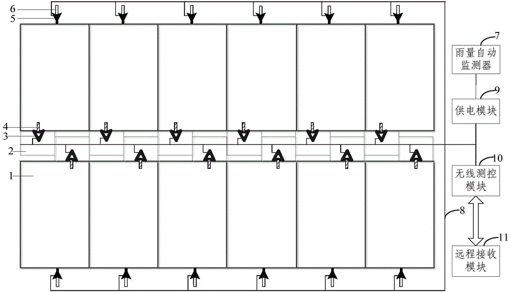 Agricultural non-point source pollution surface runoff main water process monitoring device and method