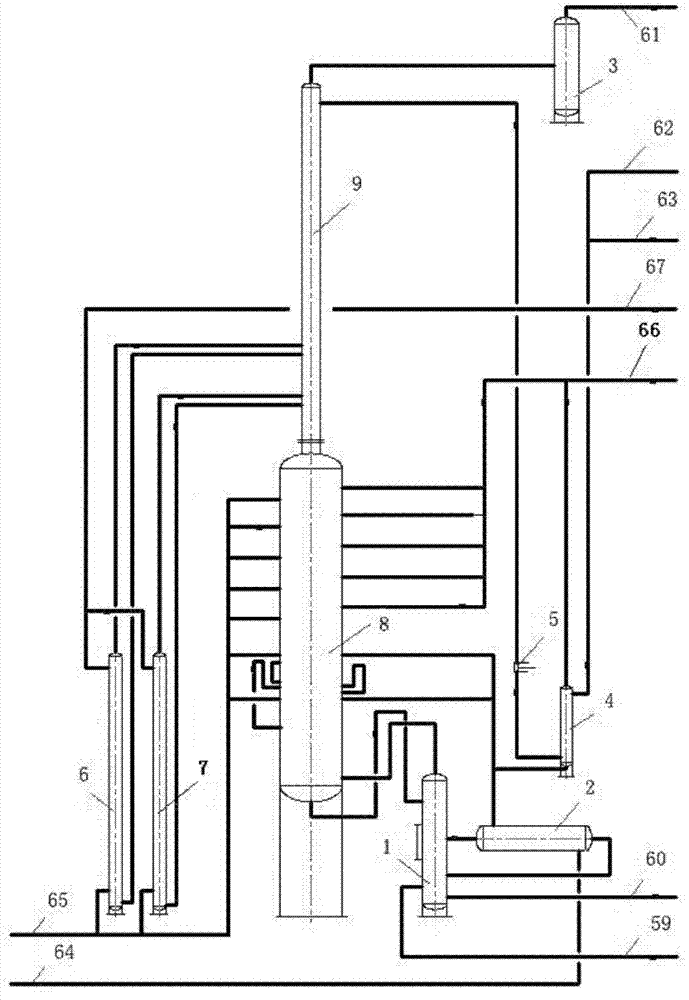 Powerless low-temperature isobaric ammonia recovering method and isobaric ammonia recovering device