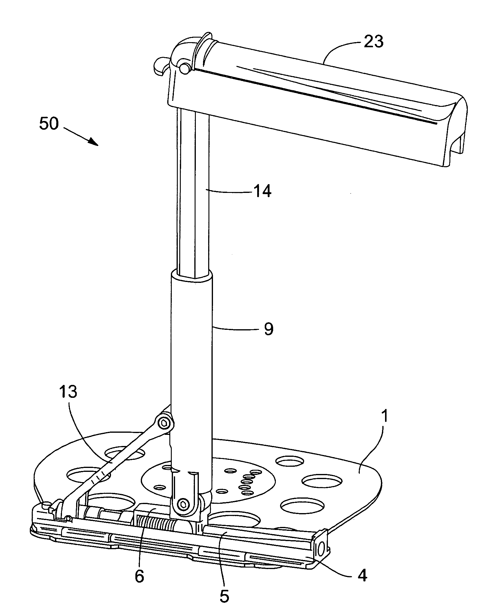 Retractable snowboard support apparatus for use in lift assist transport