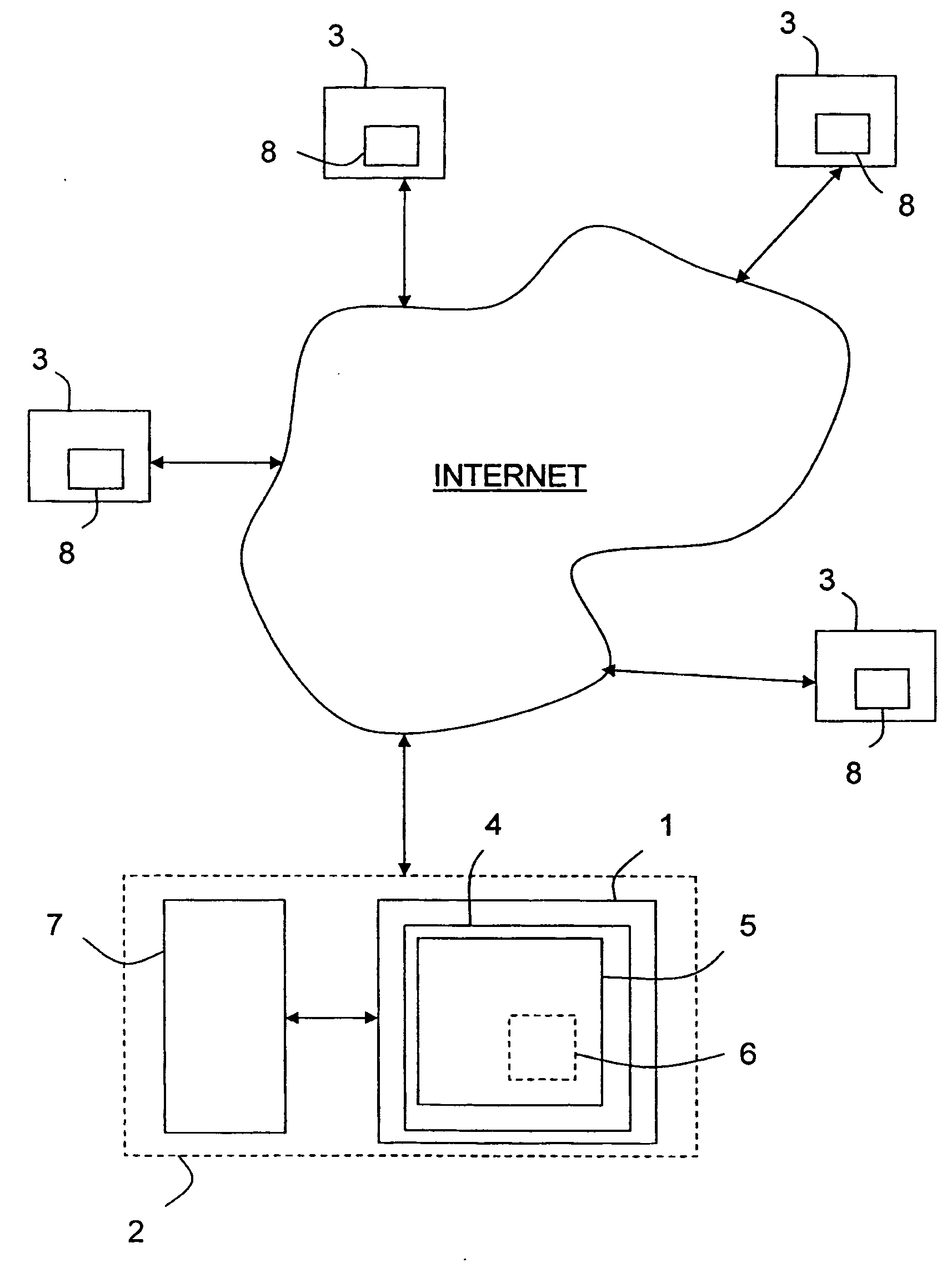 Method and device for processing data for generating alarms within a communication network