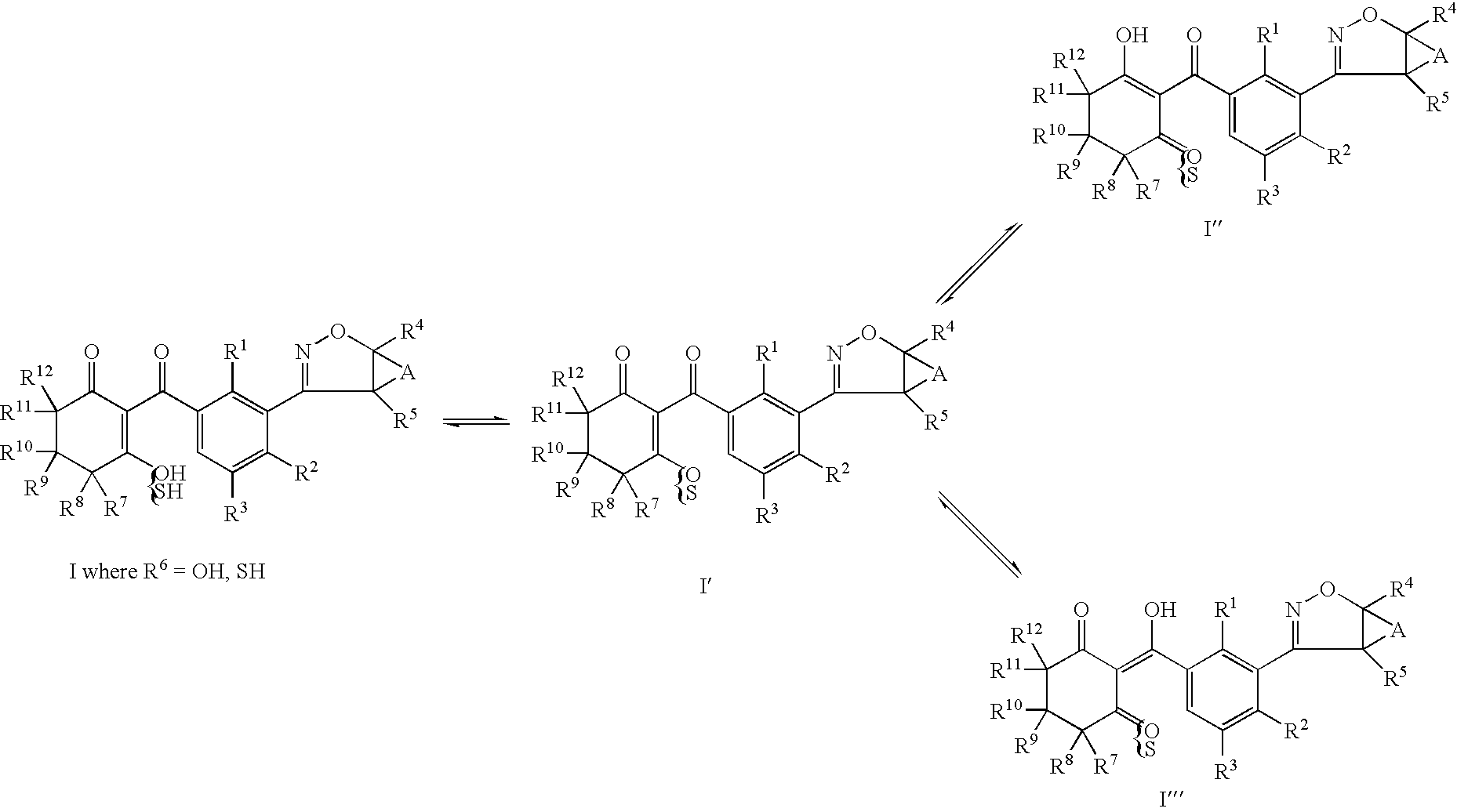 Herbicidal 3-(4,5 dihydroisoxazole- 3 yl) substituted benzoycyclohexenone derivatives