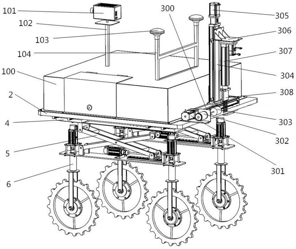 Farmland information acquisition robot with adjustable ground clearance and wheel track and information acquisition method