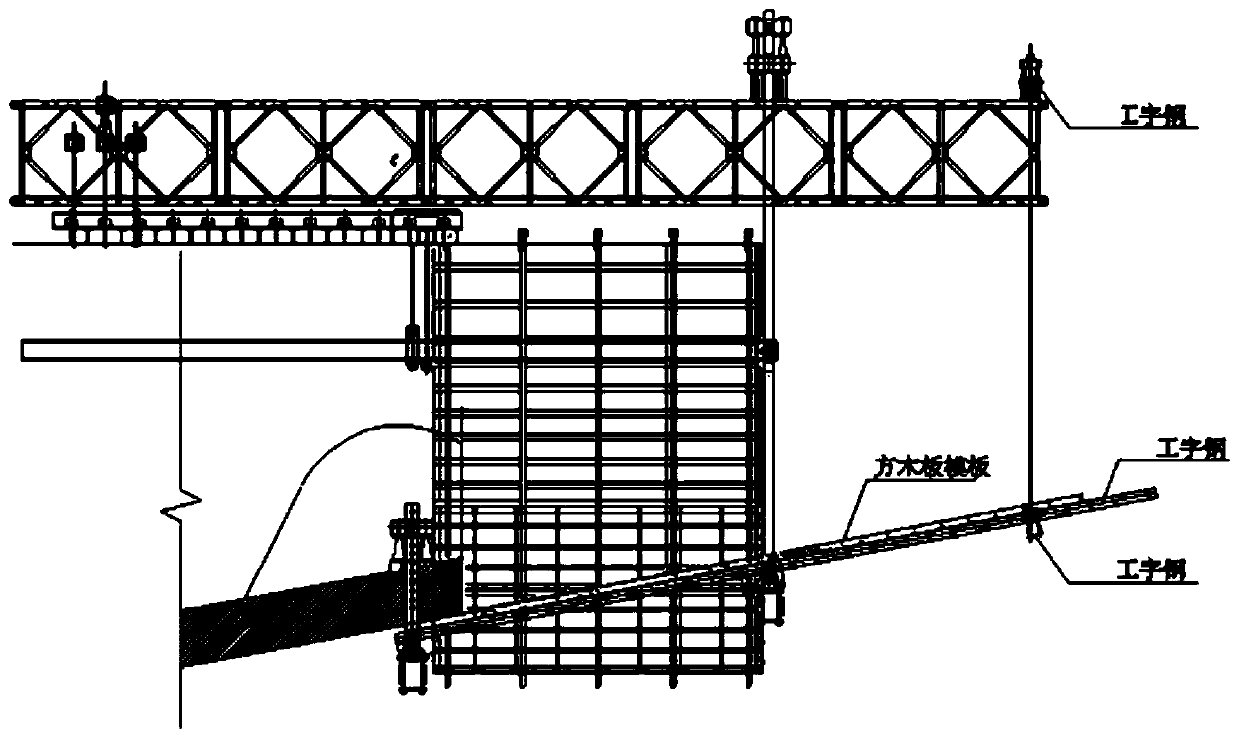 Rapid construction method of cantilever continuous beam