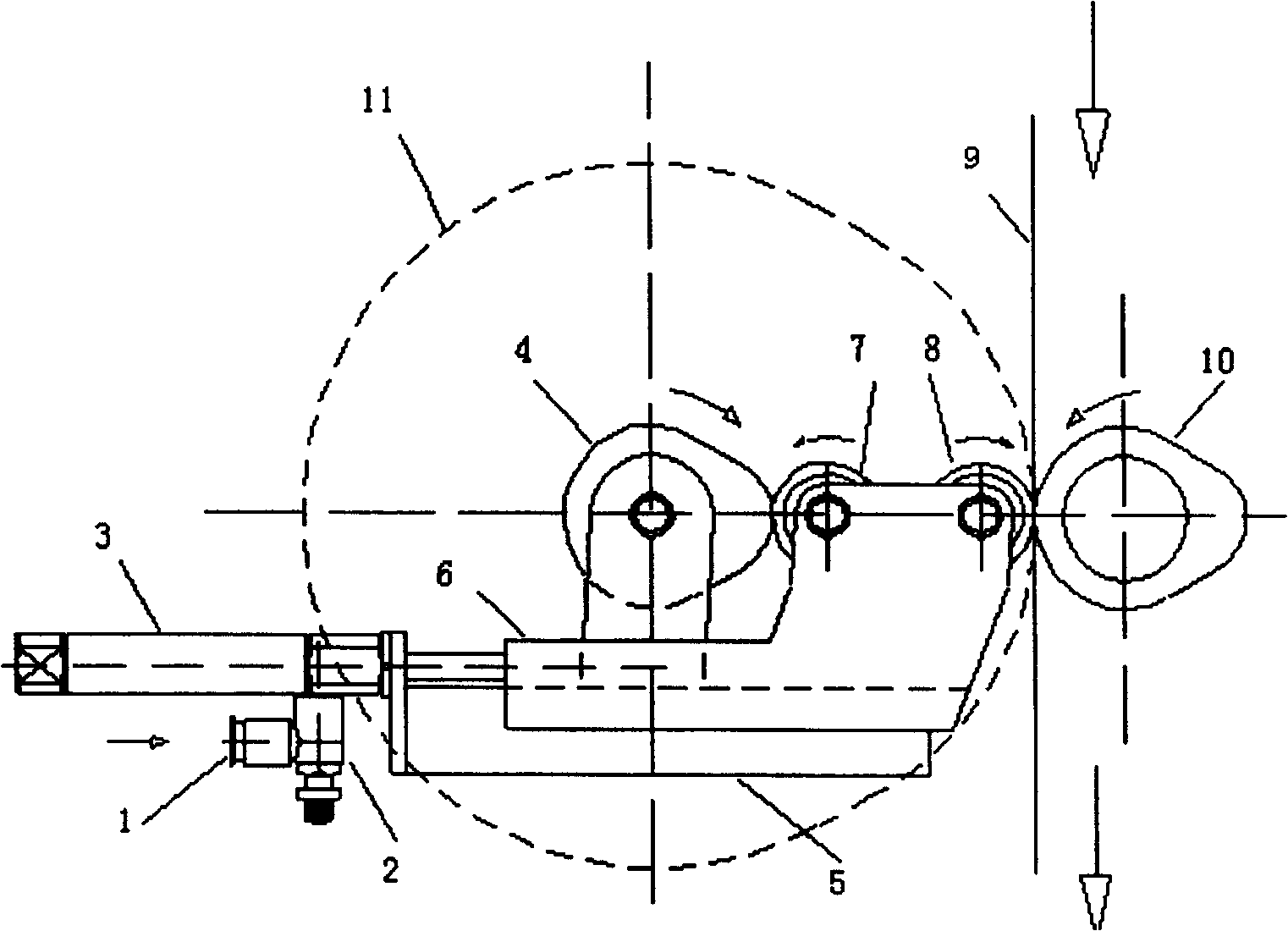 Conjugated wheel antifriction mechanism for cam axle conjugated abrasive band grinding