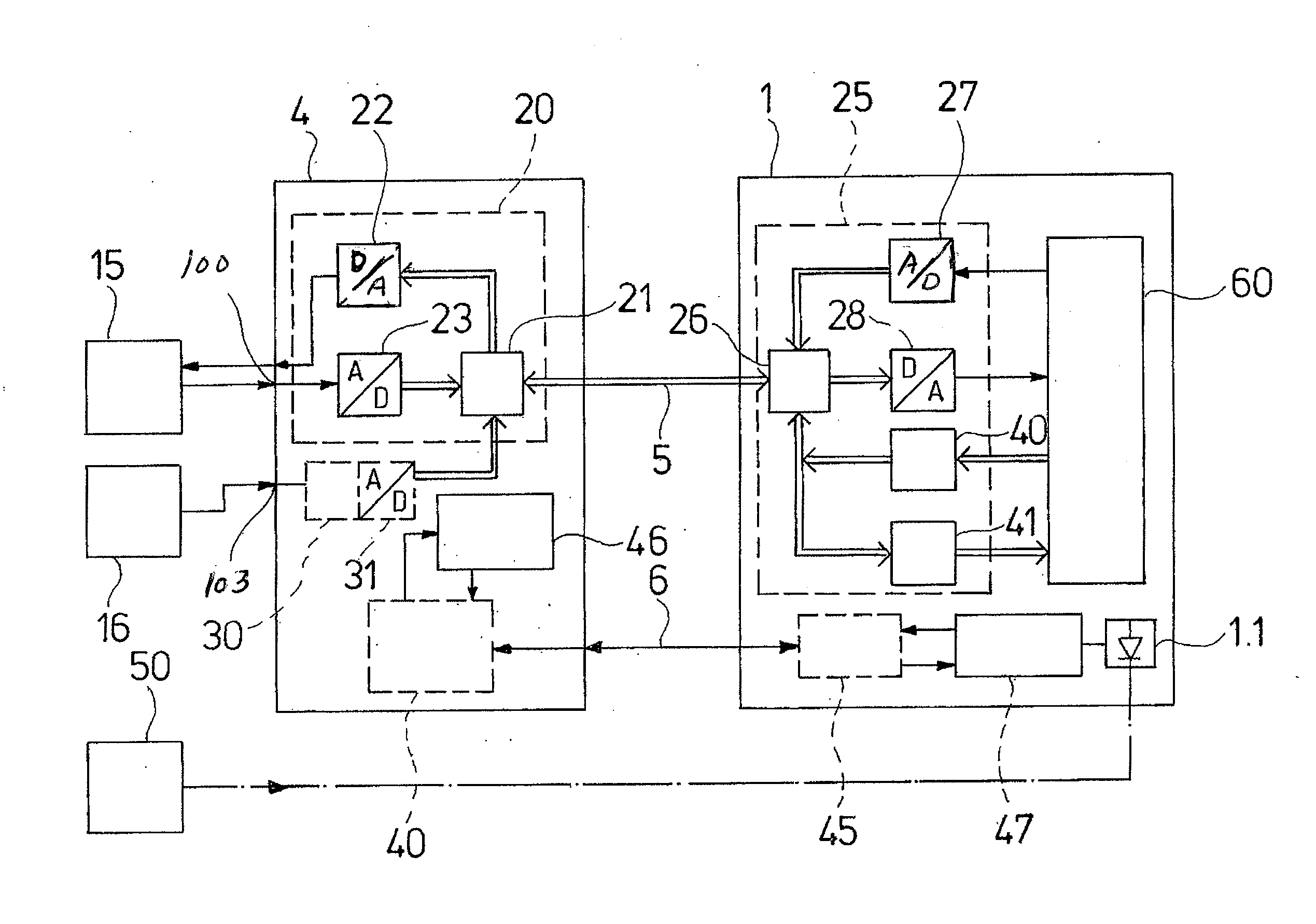 Television receiver with a flat screen display