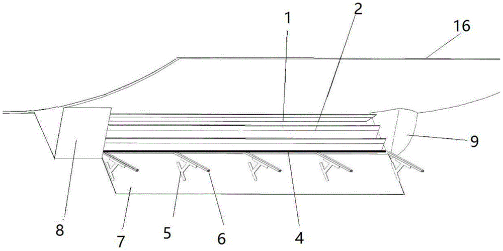 Rotary V-shaped bilge keel provided with guide vanes