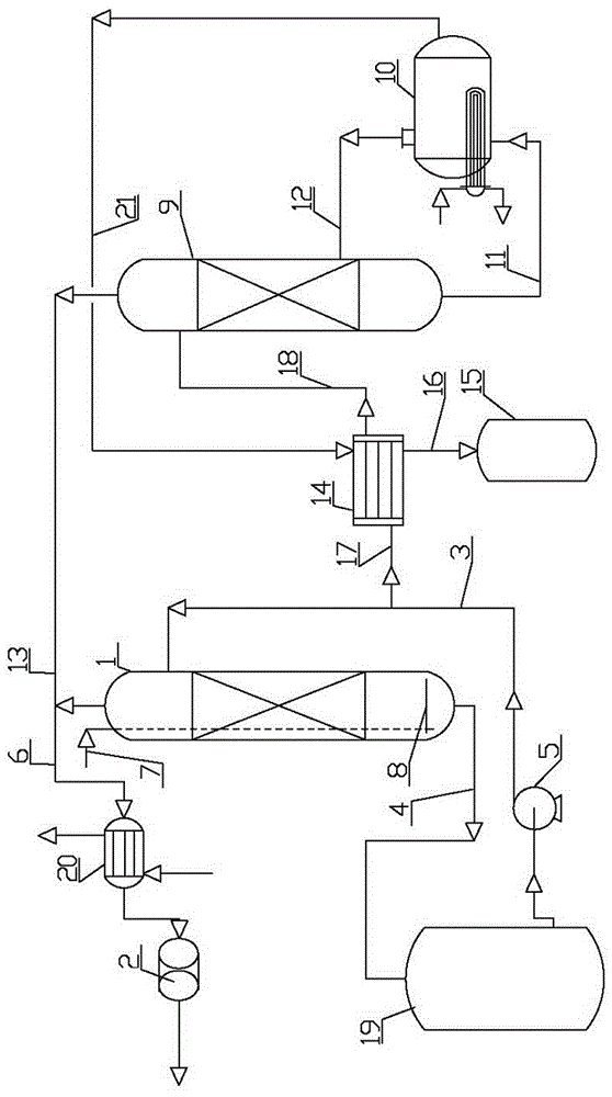 Vacuum dechlorinating and purifying method and special vacuum dechlorinating and purifying device for dilute sulfuric acid which is ionic membrane caustic soda byproduct