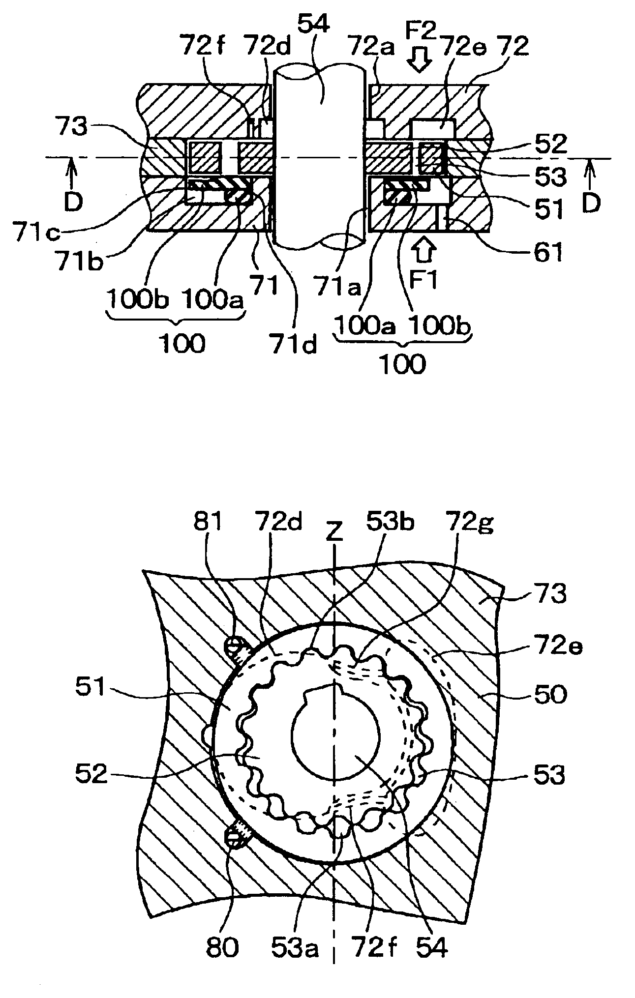 Rotary pump for braking apparatus