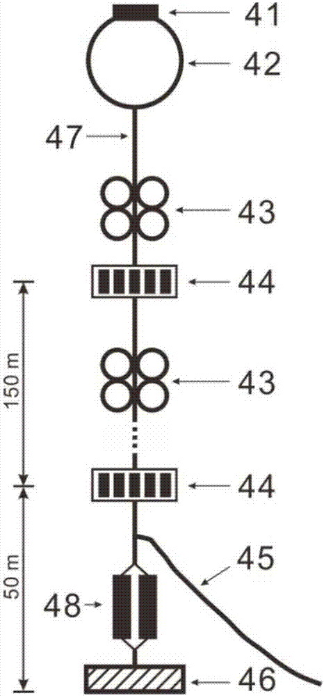 Three-dimensional monitoring system for hydrate mining environment in sea area