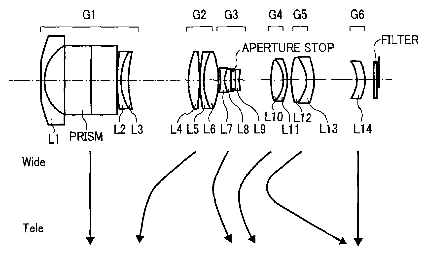 Zoom lens, camera apparatus, and portable information terminal apparatus